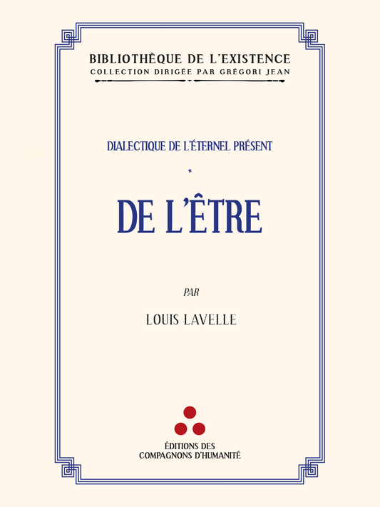 De l'Être - Louis LAVELLE